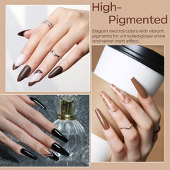 Modelones glitter gel polish close-up showing long-wear finish.