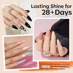 Modelones glitter top coat adds sparkle for festive nail designs