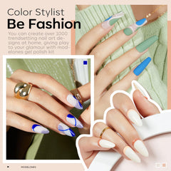 Modelones glossy top coat delivers a high-shine finish