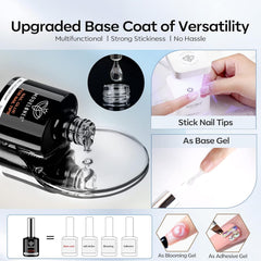 Modelones nail art adhesive secures decorations with minimal residue