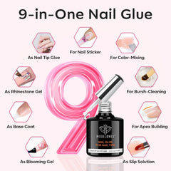 Modelones nail file included for shaping and finishing at-home manicures.