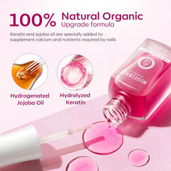 Modelones formula with keratin and jojoba nourishes nails.