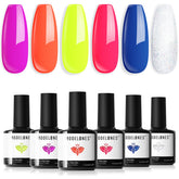 Modelones Neon Gel Polish Set packaged for effortless at-home manicures.