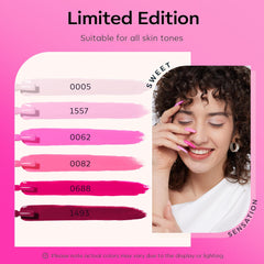 Modelones Pink Gel Nail Polish Bottle Closeup showing saturated pink tones