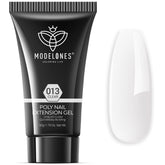 MODELONES Poly Nail Gel Clear Tube 50g for seamless clear nail extensions.