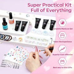 Modelones poly nail gel kit dual forms 120pcs for professional extensions