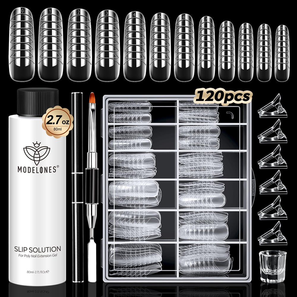 Modelones slip solution bottle for smooth poly gel application and reduced stickiness