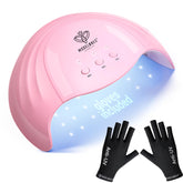 Modelones UV nail lamp 48W speeds gel curing for home manicures.