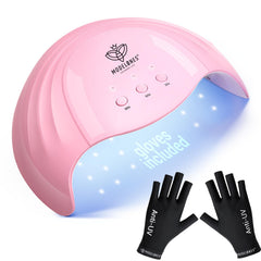 Modelones UV nail lamp 48W speeds gel curing for home manicures.