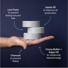 Modern Mammals Light Shampoo Bar lather application demonstrates easy workout-to-shower use