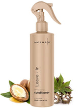MOEHAIR Leave-in Conditioner bottle with pump provides frizz control for all hair types