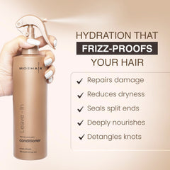 MOEHAIR Leave-in Conditioner ingredients-argan-oil highlights nourishing oils for healthier-feeling hair
