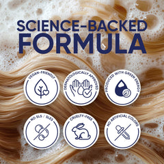 Moerie amino acids close-up emphasizing essential building blocks for healthy hair