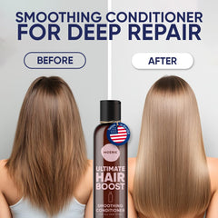 Moerie conditioner being poured shows easy daily use in busy routines