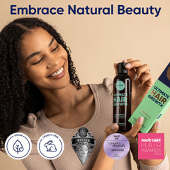 Moerie shampoo bottle back label highlighting paraben-free and silicone-free benefits