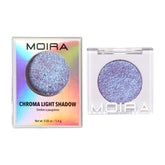Moira Chroma Light Shadow Lilac Love compact reveals metallic finish for easy daily looks