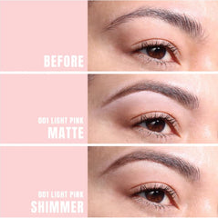 Moira Dual Brow Highlighter Pencil matte tip close-up for precise brow definition.