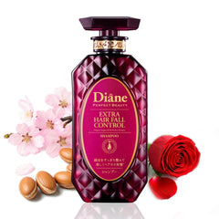 Moist Diane hair thickening shampoo bottle suggests fuller hair