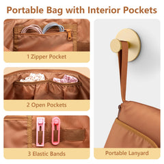 MOKURA organizer pockets and elastic bands keep tools tidy and accessible.