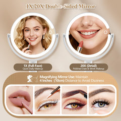 MOMOKUBA rechargeable mirror powers cordless use and travel-ready convenience
