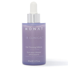 MONAT IR Clinical Hair Thinning Defense bottle closeup for scalp nourishment