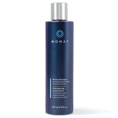 MONAT Renew Shampoo bottle offers ultra-hydration for soft, manageable hair.