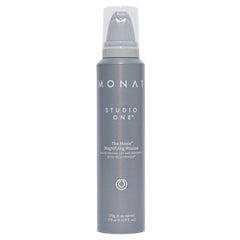 MONAT The Moxie Magnifying Mousse bottle for lightweight volume on fine hair.