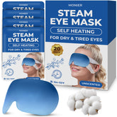 MONIER steam eye mask pack opening for quick relaxation.
