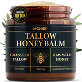 MONIER Tallow and Honey Balm packaging showing unscented moisturizer convenience.