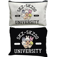 MONNYCAR Stay Fandom makeup bag front view with double-sided print for fan gifts