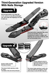 Monspend nail clippers stainless steel frame for durability