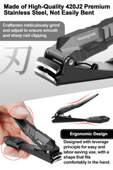 Monspend nail clippers wide blade 18mm for thick nails