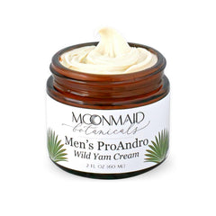 MoonMaid Botanicals ProAndro ingredients close-up highlighting natural, skin-friendly wellness.