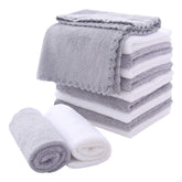 MOONQUEEN microfiber face cloths 12-pack with soft fibers for gentle makeup removal