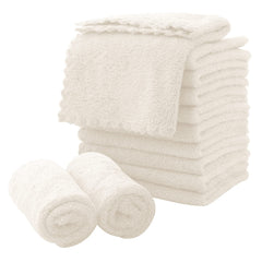 MOONQUEEN microfiber facial cloths cream 12-pack ready for daily cleansing