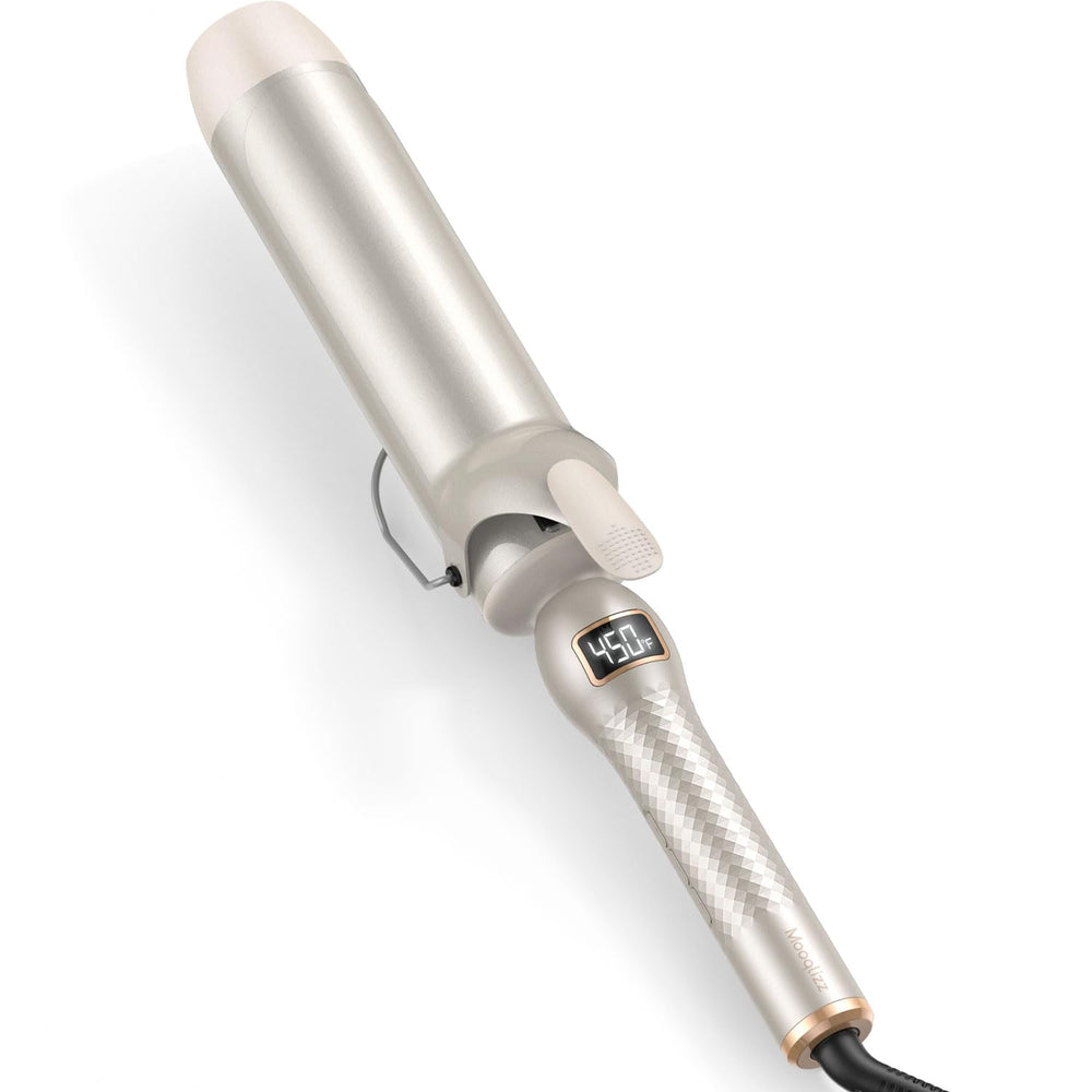 Mooqlizz curling iron 2-inch barrel creates loose waves for long hair styling