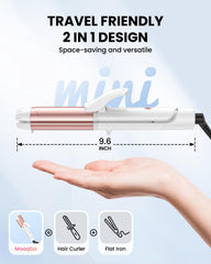 Mooqlizz rapid heat PTC technology enables quick curl sessions.