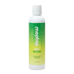 MopTop Gentle Shampoo bottle shows frizz-reducing coconut cleanse for daily moisture