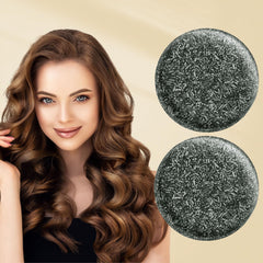 MoraZoge gray hair reverse bar soap lather demonstrating deep cleansing action.