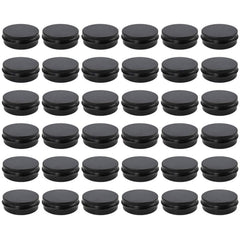 Moretoes 36-pack tins with screw lids for travel-friendly organization and leak prevention