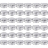 Moretoes 36pcs aluminum tins with bright finish for DIY balms