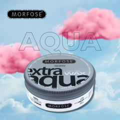 Morfose Extra Aqua Hair Gel Wax texture swatch reveals lightweight hold with no flakes