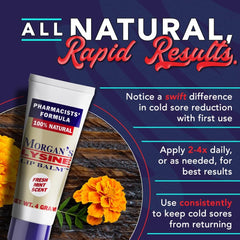 Morgan's Lysine Lip Balm creamy texture for smooth application