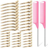 MORGLES 70pcs metal hair roller clips organizer box for versatile styling.
