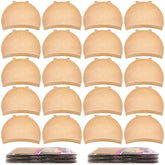 MORGLES Wig Caps packaging highlights 20-piece bulk set for easy stocking.
