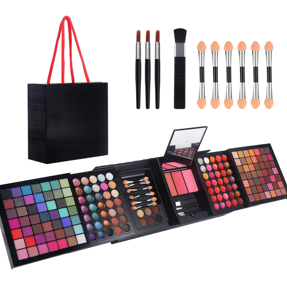 MORNECA 177 Colors makeup kit open case shows organized all-in-one palette for on-the-go looks