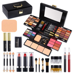 MORNECA professional makeup kit opens to reveal a full-face collection for versatile looks on the go