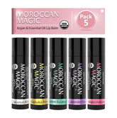 Moroccan Magic lip balm set display for gifting and daily lip care