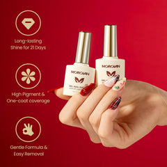Morovan gel nail polish set green glitter sequins detail captures sparkling greens for seasonal manicure ideas
