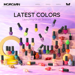 Morovan nail polish rainbow colors provide bright options for expressive manicures.